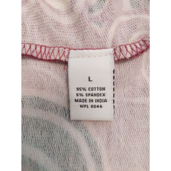 STYLE CO SPORT Hoodie Flower Print Cotton Spandex L - Picture 7 of 8